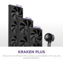 Nzxt умная розетка RL-KN280-B2, All-in-one жидкостный кулер, 140мм, 2 вентилятора, 93.2cfm, 30дБ