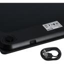 Adler Svarstyklės AD 8194s, 180 kg, 100 g, 4 jutikliai, USB Type-C, ličio jonų, LCD ekranas, juoda