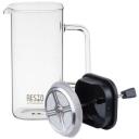 Resto Teekann 90504, 800 ml, Must, Borosilikaatklaas, Plastfilter, Ruudukujuline kuju, Plastkatte