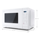 Mikrolaineahi grilli funktsiooniga 25 L mahutavusega 900 W võimsusega ja kristallkollase disainiga YC-MG252AE-C Sharp