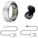 Manta Smartrings SR01SL-62, 62mm, IP68, sirdsdarbības ātrums, skābekļa līmenis, stresa līmenis, soļu skaitītājs