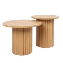 Kafijas galdiņ&scaron; CINDY D40xH45cm, melamīna ozols 20337