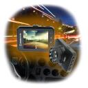Manta auto video reģistrators DVR302H, 1080 x 720 - 30 kadri/s, 2,4" LCD TFT, CMOS, f/2.0, G-sensors, microSD līdz 32 GB