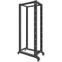 Lanberg Open rack 42U OR01-6042-B, 2118x600x1000mm, 600kg, 39.5kg, 4 vertikaalset riba, statiiv, M6 kruvid, piduridega rattad