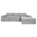 Stūra dīvāngulta KAJA LS, gaiši pelēka 21717