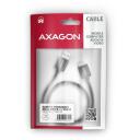 Axagon USB 3.2 į Micro-B kabelis BUMM3-AM10AB 1m, 3A, juodas