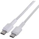 Green Cell KABGC29W USB kabelis, 2m, USB C, 3.2 Gen 1, 60W, 0.48 Gbit/s, 23/30 AWG, balts, pītā apvalka