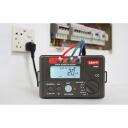 Uni-T RCD testers UT582+, 10 mA, 20 mA, 30 mA, 100 mA, 300 mA, 500 mA, 600 V, AUTO RAMP, datu turē&scaron;ana, aizmugurējais displejs