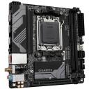 Gigabyte Motininė B650I AX 1.2, AMD Socket AM5, 5+2+1 fazių VRM, iki 6400MHz DDR5, 1xPCIe 4.0 M.2, 2.5GbE LAN, Wi-Fi 6E