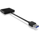 Raidsonic ICY BOX IB-CR301-U3 USB 3.0 ārējais kar&scaron;u lasītājs, 3 x kar&scaron;u slots: CF, SD, microSD, 5000 Mbit/s