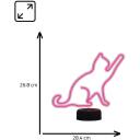 Manta Dekoratīvā lampa SNL80PK, 5 W, 24.4 cm, 10 cm, 26.8 cm, 3 x AA, 5 V, 2 m, LED, kaķis
