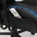 White Shark INDIANAPOLIS spēļu krēsls, INDIANAPOLIS, melns, PU, 320mm, 90&deg;&ndash;180&deg;, 120kg, 47&ndash;57cm, RGB apgaismojums