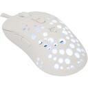 White Shark Pele TRISTAN-W-2 GM-9004, 91g, 143mm, 65mm, 38mm, 6 pogas, 1.8m, 50-12800 DPI, RGB, programmējami taustiņi