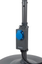 P&otilde;randastatiiv terrassisoojendile reguleeritav kukkumiskaitsega 138-175cm &Oslash;47cm Floorstand Tip-over Round Base Eurom