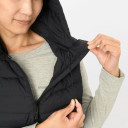 Veste W HIGHLAND Hooded Vest, izmērs: S, Black, 4548801945398 Mont-Bell