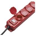 Emos Pikendus P14231, 3m, 4x2P+PE IP44, 3680W, kumm/neopreen, l&uuml;litiga, laste kaitse