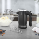 Juhtmevaba elektriline k&auml;simikser 150W 8 kiirust roostevaba teras must Click & Mix 03630 Caso