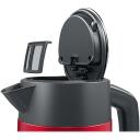 Bosch | Kettle | DesignLine TWK4P434 | Electric | 2400 W | 1.7 L | Stainless steel | 360&deg; rotational base | Red/Black