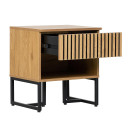 Nakts skapītis HAMPTON 50x40xH55cm, melamīns ar ozolkoka dekoru 45143