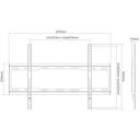 Sunne Sienas stiprinājums 37-70-EF, 37-70", 40 kg, Melns, Tērauds, Fiksēts, VESA 200x200-600x400 mm