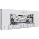 White Shark EXCALIBUR-W GK-007251 US, 97 taustiņi, KTT Hot-Swap vīna sarkanie slēdži, 1.063kg, RGB apgaismojums