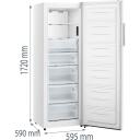 Gorenje &Scaron;aldiklis FN617EEW5, 240L, 172cm, E klasė, No Frost, LED ekranas, Baltas