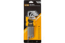 TORX L-formos raktų rinkinys, JCB, JCB-5098TL, 9 vnt., T10-T50