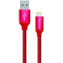 Colorway Datu kabelis CW-CBUL004-RD, 1m, 2.1A, Apple Lightning uz USB, ātra uzlāde, stabila datu pārsūtī&scaron;ana