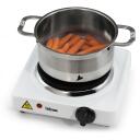 Tristar | Free standing table hob | KP-6185 | Number of burners/cooking zones 1 | Rotary | Black, White | Electric