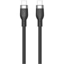Hyper 1M Silikona 240W USB-C Lādē&scaron;anas Kabelis HJ4001BKGL, 1m, 240W, EPR, PD 3.1, 480 Mbps, pārkar&scaron;anas aizsardzība