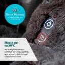 Homedics Soojendav sall HCM-SWL100, 2 soojendusrežiimi, juhtmevaba, 3h kasutusaeg, 210min laadimine