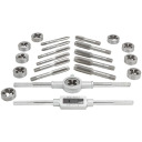 Threading Tool Set, SCHEPPACH, SCH-M024-2, 24 pcs, 1/4 - 1/2" sizes, HSS material