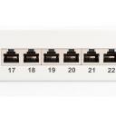 Digitus Patch Panelis DN-91624S, 48.2 x 4.4 x 10.9 cm, 24 x RJ45, 7.7 kg, 30N max, balts
