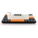 Media-Tech Механическая клавиатура ZONE 61 MT1258, 61 клавиша, USB-C, 50 миллионов нажатий, 6 мультимедийных клавиш, RGB подсветка