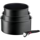 Tefal Potikomplekt, 3 tk, L7649453, 16/18/20cm, titaankatte, alumiinium, must