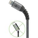 Goobay Sinhronizācijas un uzlādes kabelis 49269, 2m, Lightning uz USB Type A, melns, pin 4, austs