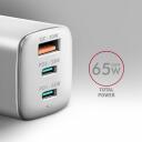 Axagon laadija ACU-DPQ65W 65W, 3x USB, 1x QC 30W, 2x PD 33W, toiteadapter, kiire laadimine, kaitse