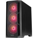 Chieftec Korpus APEX LUMO GA-01B-L-OP, 4x140mm, 2xUSB 3.0, 2x3.5", 2.5/3.5" tugi, RGB, Tempered Glass