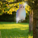 Putnu atbaidīšanas piekariņš - pūce ar zvaniņiem BIOOGROD 731026, 20x2.5x40 cm, 54 g