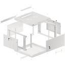 Lanberg Seinalaud WF01-6606-00S, 19'', 6U, 600x600mm, 60kg, metalluksed, IP20, 2 ventilaatori pesa, 4 vertikaalset riba