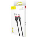 Baseus Cafule Micro USB kabelis CAMKLF-C91, 2m, 1.5A, greitas įkrovimas, duomenų perdavimas 480 Mb/s, nailono pintas