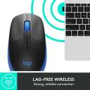 Logitech USB optiline hiir M190 910-005907, 1000DPI, 3 nuppu, 2.4GHz, AA aku, sinine