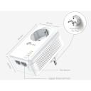 TP-LINK powerline adapteris TL-PA7027P KIT, 1000 Mbit/s, 2 Gigabit prievadai, Plug and Play, 300 m veikimo atstumas