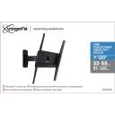 Vogels | Sienas stiprinājums | MA3030-A1 | Pilna kustība | 32-65" | Maksimālais svars 25 kg | Melns