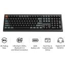 Keychron клавиатура V6U-D4 8000 Гц, Bluetooth 5.3, RGB LED, 4000 мАч, 660 ч времени работы, PBT клавиши