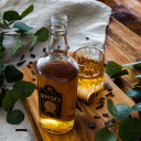 Browin pudele, 0.5 L, 631724, 500.0 ML, ar skrūvējamu vāciņu, 4 gab. komplekts, dekoratīvs 'Whisky' prints