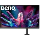 Benq USB-C monitors PD3205UA 9H.LKGLA.TPE, 31.5", UHD, 3840 x 2160, 60 Hz, 5 ms, 350 cd/m&sup2;, 1x HDMI, melns, USB centrmezgls