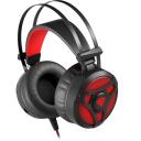 Genesis Žaidimų Ausinės NSG-1107, 3.5 mm, 32 omų, -48 dB, raudona LED ap&scaron;vietimas, 50 mm garsiakalbis, vibracija