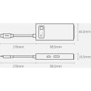 Baseus dokk CAHUB-CY0G, 4 porti, 4K@30Hz, USB 3.0 5GB/s, USB 2.0 480MB/s, 100W PD laadimine, alumiiniumisulamist