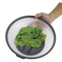 Jata Universaalne K&ouml;&ouml;gikate HACC4530, 26cm, 3 k&auml;epidet, plastmass, kokkupandav, aurutaja, mikrolaine kasutamiseks, 100&deg;C